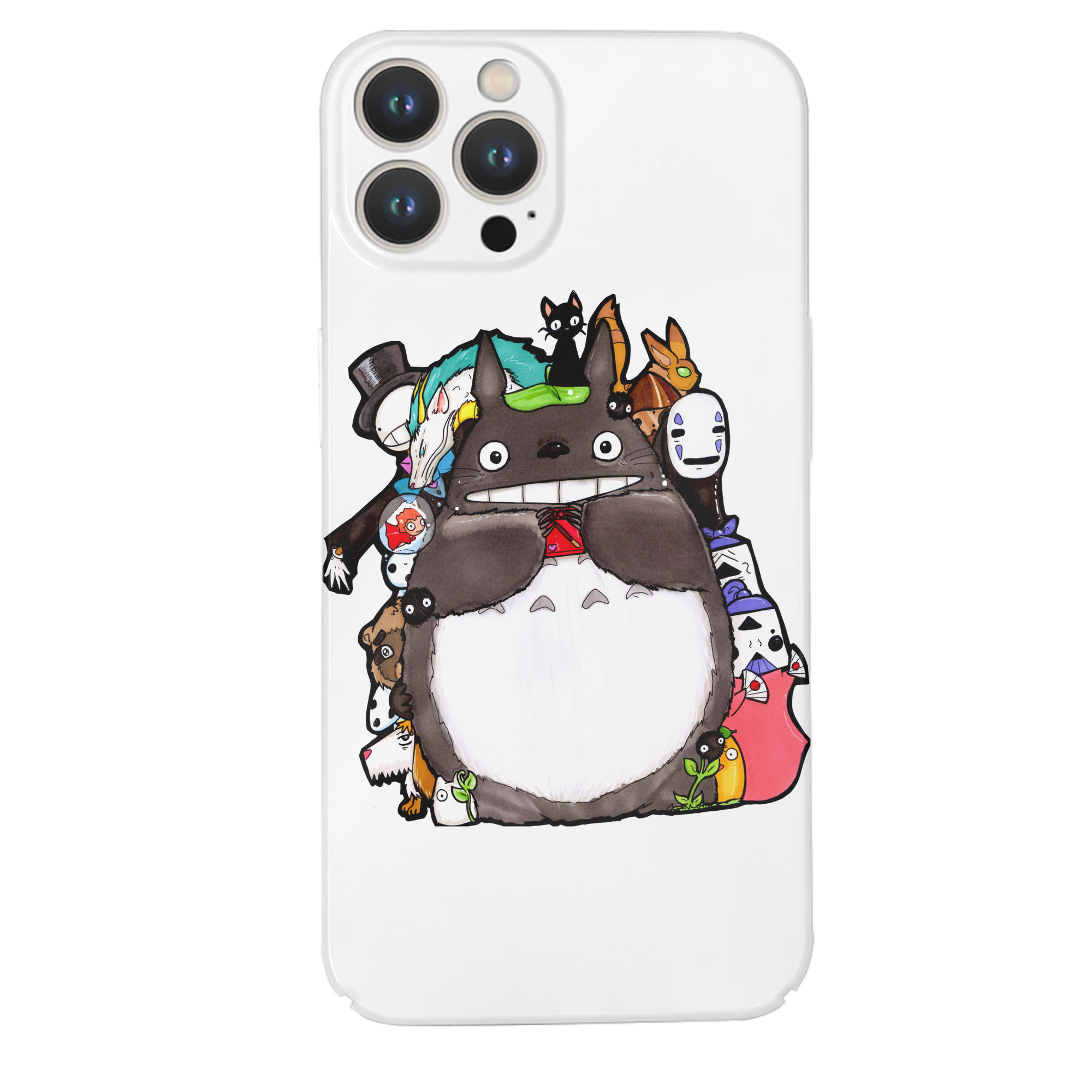 （画像用） となりのトトロ 草壁メイ 草壁サツキ My Neighbor Totoro Satsuki Kusakabe Mei Kusakabe 【iPhone 14シリーズ対応】ハードケース